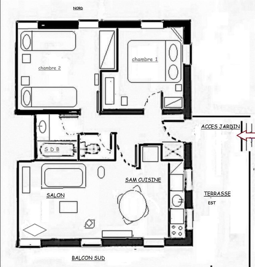 "Chalet Les Aravis" Chalet Et Appartements ル・グラン・ボルナン エクステリア 写真